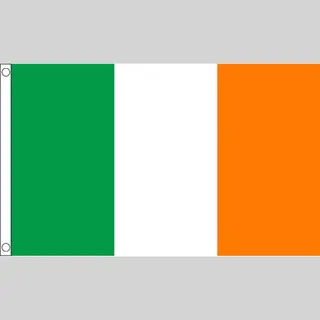 Vlag Van Ierland - 60 X 90 Cm - Klein Formaat - Landen Vlaggen - Polyester - Met Ophangringen