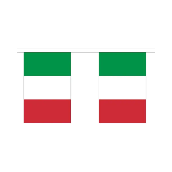Vlaggenlijn/vlaggetjes Land Italie - Polyester - 300 Cm - Versiering - Buiten/binnen thumbnail