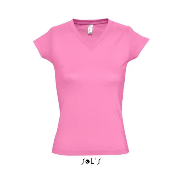 Sol's Sols T-shirt - Roze - V-hals - 100% Katoen - Slim Fit - Dames Shirts - Dameskleding 44 thumbnail