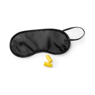 Slaapmasker Met Oordoppen - Zwart - Verduisterend Travel Masker - Kinderen En Volwassenen