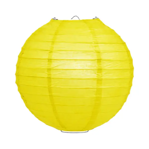 Luxe Bol Lampion Geel 35 Cm thumbnail