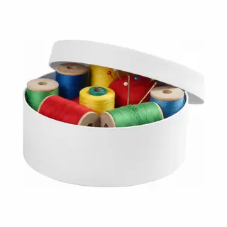 Ronde Witte Doos - Knutsel Doos Van Karton - Surprise Materiaal - 8.5 Cm