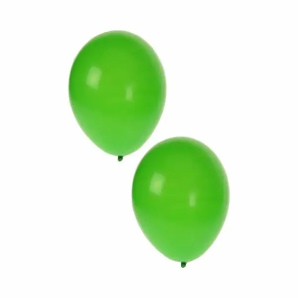 Bellatio Decorations Ballonnen - 10x Stuks - Groen - 27 Cm - Verjaardag - Feestartikelen - Versiering thumbnail