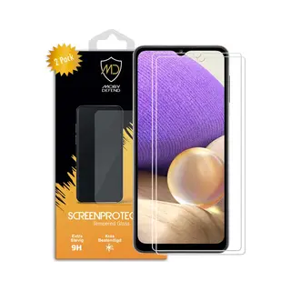 2-Pack MobyDefend Screenprotectors - Geschikt Voor Samsung Galaxy A32 (4G) - Case-Friendly Screensavers - Gehard Glas
