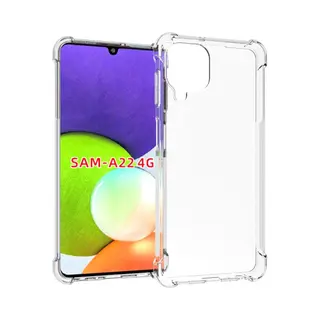 MobyDefend Hoesje - Geschikt Voor Samsung Galaxy M22 / Galaxy A22 4G - Transparante Shockproof Tpu Backcover - Verstevigde Hoeken - Volledig