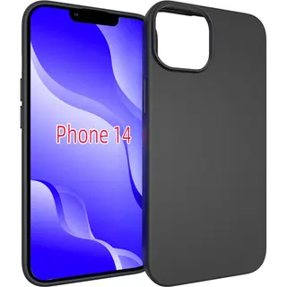 MobyDefend Hoesje - Geschikt Voor IPhone 14 - Tpu Backcover - Mat Zwart