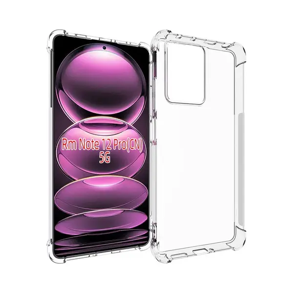 MobyDefend Hoesje - Geschikt Voor Xiaomi Redmi Note 12 Pro 5G - Transparante Shockproof Tpu Backcover - Verstevigde Hoeken - Volledig Doorzichtig thumbnail