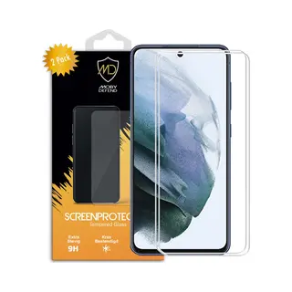 2-Pack MobyDefend Screenprotectors - Geschikt Voor Samsung Galaxy S21 Fe - Case-Friendly Screensavers - Gehard Glas