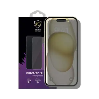 MobyDefend Screenprotector - Geschikt Voor IPhone 15 Plus - Hd Privacy Glass Screensaver