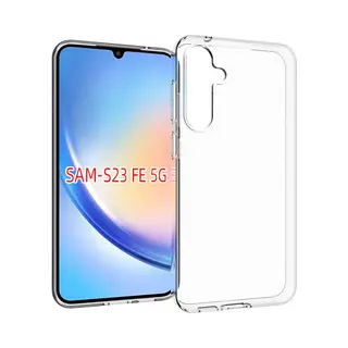 MobyDefend Hoesje - Geschikt Voor Samsung Galaxy S23 Fe - Transparante Tpu Backcover - Volledig Doorzichtig