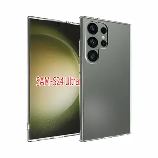 MobyDefend Hoesje - Geschikt Voor Samsung Galaxy S24 Ultra - Transparante Tpu Backcover - Volledig Doorzichtig