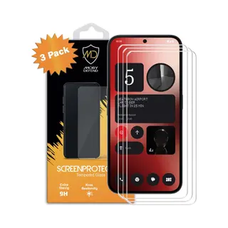 3-Pack MobyDefend Screenprotectors - Geschikt Voor Nothing Phone (2a) / Nothing Phone (2a) Plus - Case-Friendly Screensavers - Gehard Glas