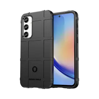 MobyDefend Hoesje - Geschikt Voor Samsung Galaxy A35 - Rugged Shield Tpu Backcover - Zwart