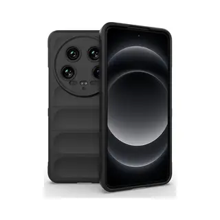 MobyDefend Hoesje - Geschikt Voor Xiaomi 14 Ultra - Tpu Gripcase - Zwart