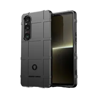 MobyDefend Hoesje - Geschikt Voor Sony Xperia 1 Vi - Rugged Shield Tpu Backcover - Zwart