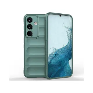 MobyDefend Hoesje - Geschikt Voor Samsung Galaxy S24 - Tpu Gripcase - Groen
