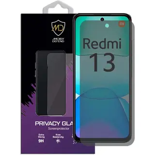MobyDefend Screenprotector - Geschikt Voor Xiaomi Redmi 13 4G - Hd Privacy Glass Screensaver