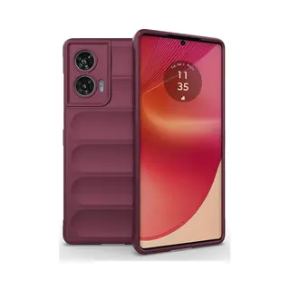 MobyDefend Hoesje - Geschikt Voor Motorola Edge 50 Fusion - Tpu Gripcase - Paars
