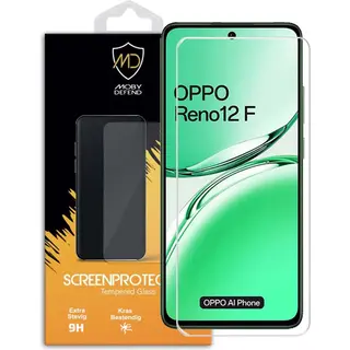 MobyDefend Screenprotector - Geschikt Voor Oppo Reno12 F - Case-Friendly Screensaver - Gehard Glas