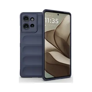 MobyDefend Hoesje - Geschikt Voor Motorola Edge 50 - Tpu Gripcase - Blauw