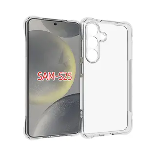 MobyDefend Hoesje - Geschikt Voor Samsung Galaxy S25 - Transparante Shockproof Tpu Backcover - Verstevigde Hoeken - Volledig Doorzichtig