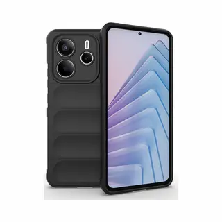 MobyDefend Hoesje - Geschikt Voor Xiaomi Redmi Note 14 5G - Tpu Gripcase - Zwart