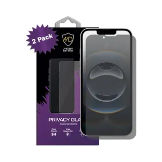 2-Pack MobyDefend Screenprotectors - Geschikt Voor IPhone 16e - Hd Privacy Glass Screensavers
