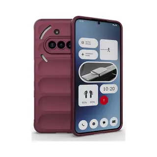 MobyDefend Hoesje - Geschikt Voor Nothing Phone (3a) - Tpu Gripcase - Donkerpaars