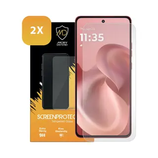 2-Pack MobyDefend Screenprotectors - Geschikt Voor Motorola Moto G86 - Case-Friendly Screensavers - Gehard Glas