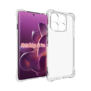 MobyDefend Hoesje - Geschikt Voor Motorola Edge 60 Pro - Transparante Shockproof Tpu Backcover - Verstevigde Hoeken - Volledig Doorzichtig