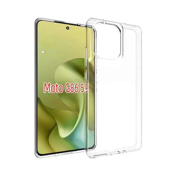 MobyDefend Hoesje - Geschikt Voor Motorola Moto G86 - Transparante Tpu Backcover - Volledig Doorzichtig thumbnail