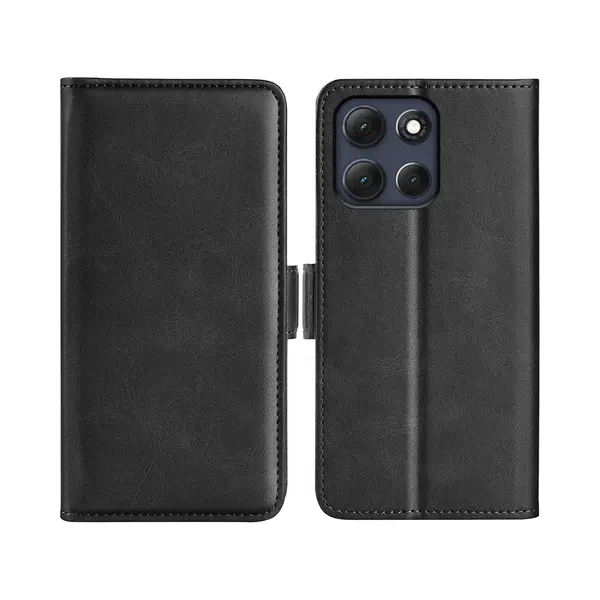MobyDefend Hoesje - Geschikt Voor Motorola Moto G86 - Luxe Wallet Book Case (Sluiting Zijkant) - Zwart thumbnail