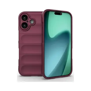MobyDefend Hoesje - Geschikt Voor IPhone 17 - Tpu Gripcase - Donkerpaars