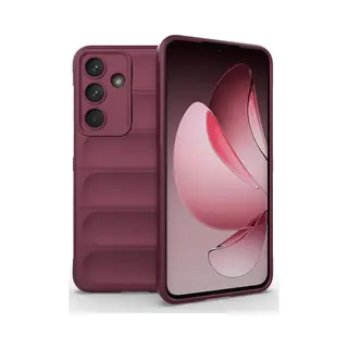 MobyDefend Hoesje - Geschikt Voor Samsung Galaxy S25 Fe - Tpu Gripcase - Donkerpaars