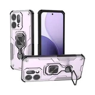 MobyDefend Hoesje - Geschikt Voor Oppo Reno14 - Dubbelgelaagde Pantsercase Met Standaard - Roze
