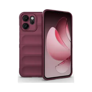 MobyDefend Hoesje - Geschikt Voor Oppo Reno14 - Tpu Gripcase - Donkerpaars