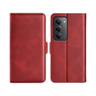 MobyDefend Hoesje - Geschikt Voor Xiaomi Redmi 15 5G - Luxe Wallet Book Case (Sluiting Zijkant) - Rood