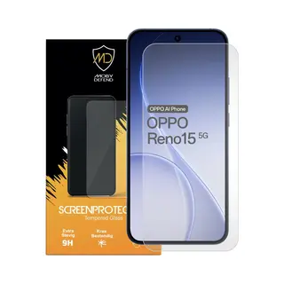 MobyDefend Screenprotector - Geschikt Voor Oppo Reno15 - Case-Friendly Screensaver - Gehard Glas