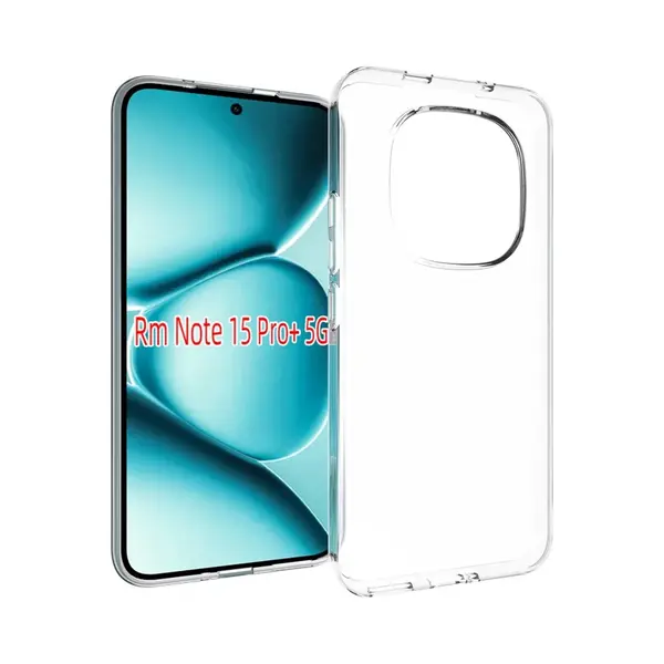 MobyDefend Hoesje - Geschikt Voor Xiaomi Redmi Note 15 Pro Plus 5G - Transparante Tpu Backcover - Volledig Doorzichtig thumbnail