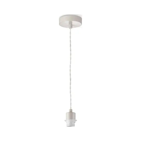 home sweet home collection Home Sweet Home Moderne Hängelampe Armis Für Lampenschirm | Leuchte | 10/10/89cm | Beige | Hängelampe Aus Metall | E27 | Für Lampenschirm | thumbnail