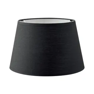 Home Sweet Home - Stoffen - Stoffen Lampenkap - Conisch - Black - Minimalistische Stijl - 20 X 15 X 13 Cm - E27 Fitting - Voor Tafellamp - Voor
