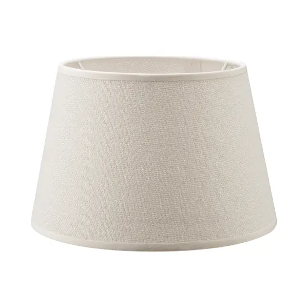 Home Sweet Home - Stoffen - Stoffen Lampenkap - Conisch - Beige - Minimalistische Stijl - 20 X 15 X 13 Cm - E27 Fitting - Voor Tafellampen - Voor thumbnail
