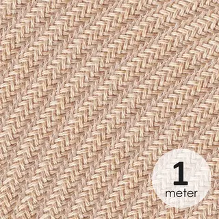 Home Sweet Home - Strijkijzersnoer Jute - Bestel Per Meter - Elektriciteitssnoer 3 Aderig - Textielkabel 3x0.75m² - Vde Gekeurd Elektriciteitskabel -