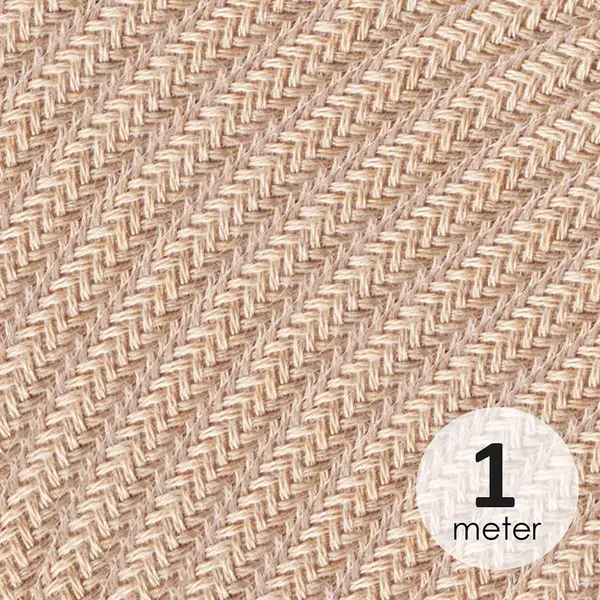 Home Sweet Home - Strijkijzersnoer Jute - Bestel Per Meter - Elektriciteitssnoer 3 Aderig - Textielkabel 3x0.75m² - Vde Gekeurd Elektriciteitskabel - thumbnail