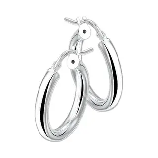 Kasius Tft Oorring Ronde Buis Zilver Gerhodineerd Glanzend 3 Mm X 30 Mm