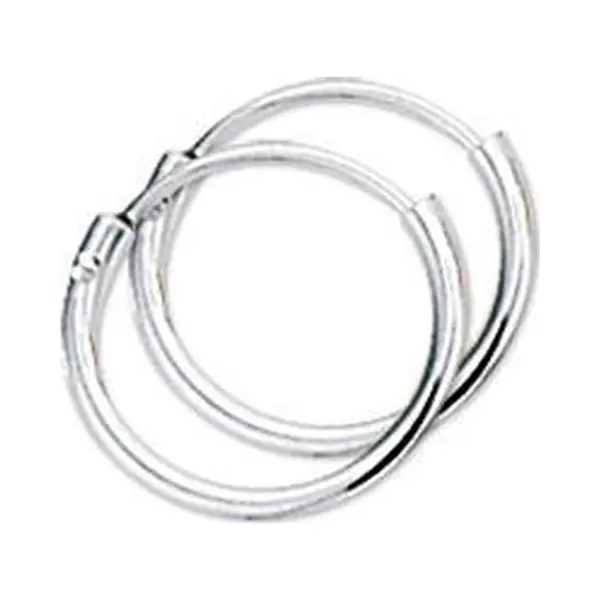 Swarovski The Jewelry Collection - Oorringen - Ronde Buis - Zilver thumbnail