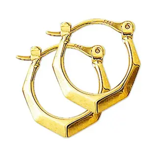 Marie, Oorbellen, Celeste Ohrringe Ragdes - 16 Mm - Gold, (14 Karaat Geelgoud)