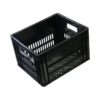 Vwp Fiets Krat 40L - Zwart - Kunststof - 43x35x27 Cm