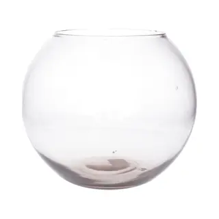 Mica Decorations Bolvaas/komvaas - Glas - Vissenkom - 23 X 30 Cm