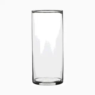 Mica Decorations Cilinder Vaas - H19 Cm - Transparant - Glas - Rond - Bloemenvaas - Boeketten Vazen